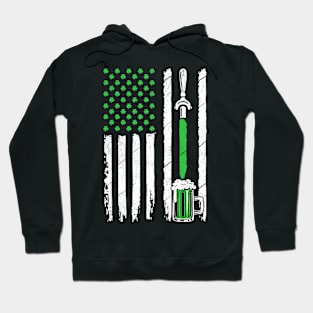 St Patrick's Day Shamrock Drinking Beer Hoodie